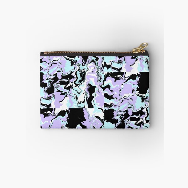 Item preview, Black Purple Blue White Abstraction  designed and sold by awsomepatterns.