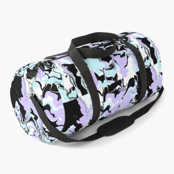 Aperçu de l'œuvre Black Purple Blue White Abstraction  créée et vendue par awsomepatterns.