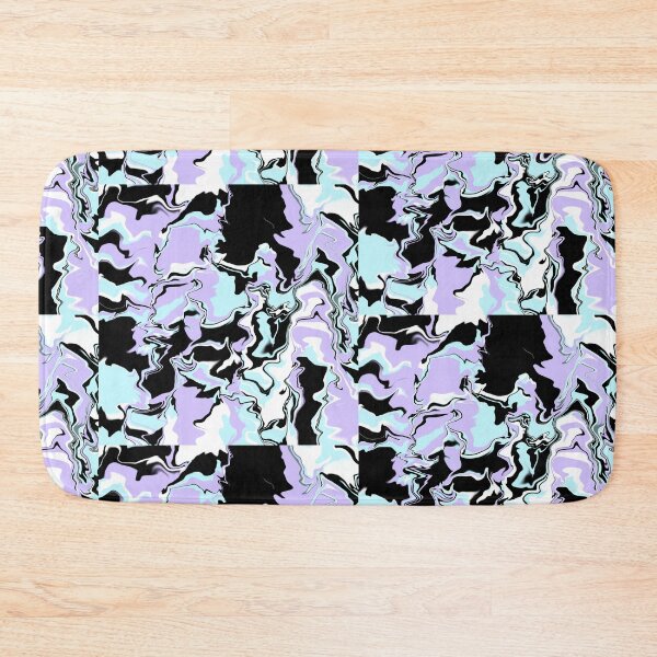 Item preview, Black Purple Blue White Abstraction  designed and sold by awsomepatterns.