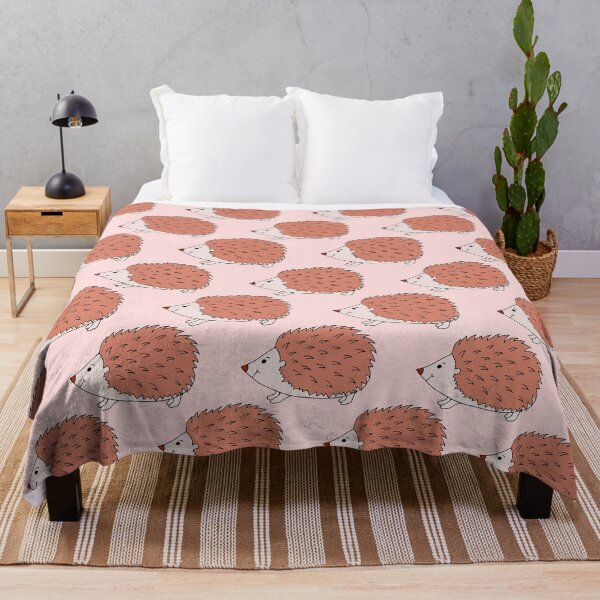 Item preview, Punk hedgehog in happy mode on pale pink designed and sold by FrancesPoff.
