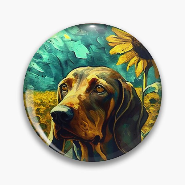 Item preview, Bavarian Mountain Scent Hound Sunflower Painting Adorable Dog designed and sold by rafaeltto.