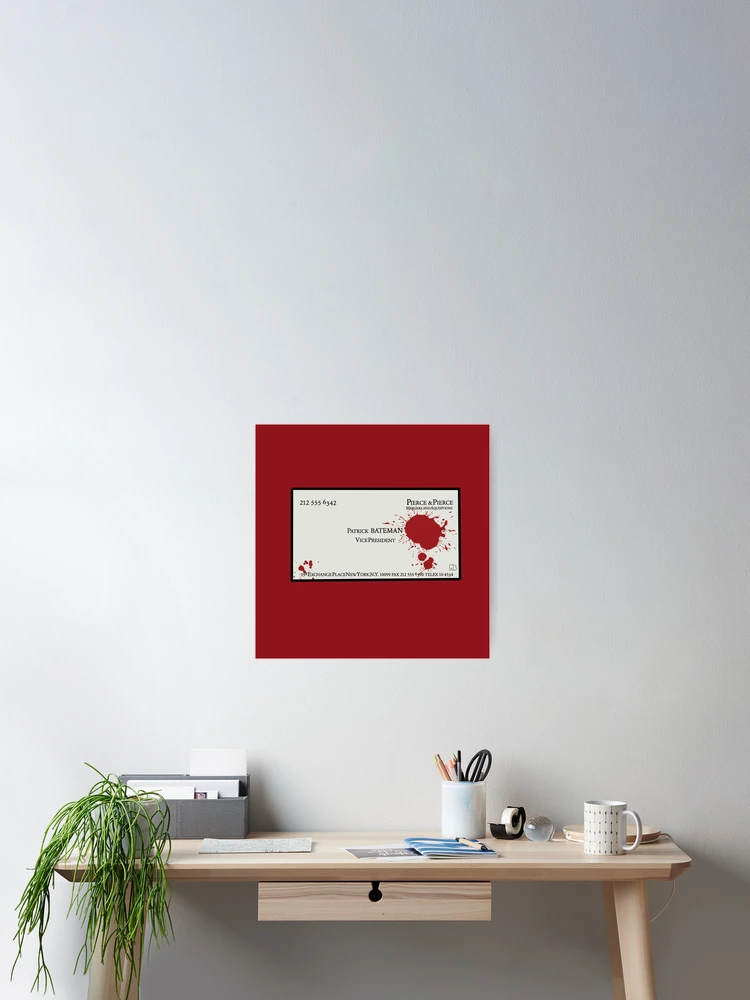 Thumbnail 2 of 3, Poster, Patrick Bateman Card designed and sold by RooBooCo.