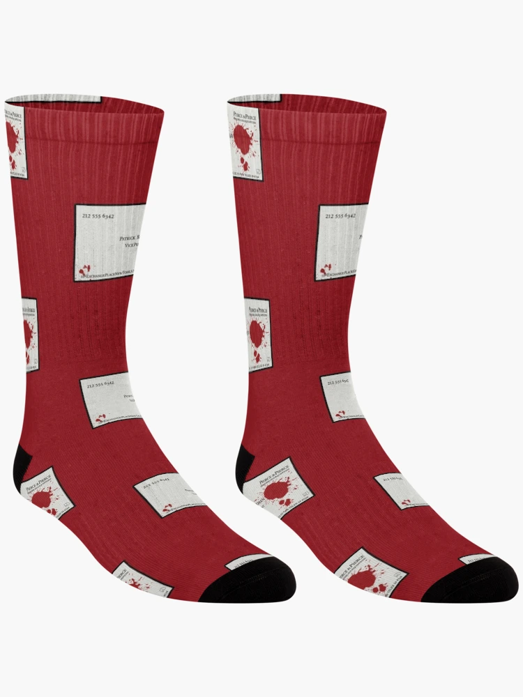 Thumbnail 3 of 5, Socks, Patrick Bateman Card designed and sold by RooBooCo.