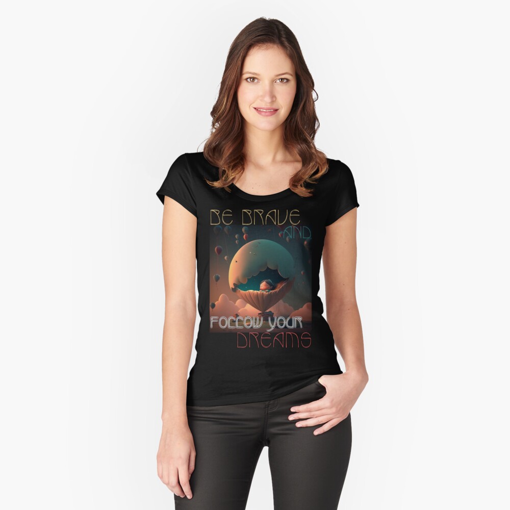 Item preview, Fitted Scoop T-Shirt designed and sold by POST-VANITAS.