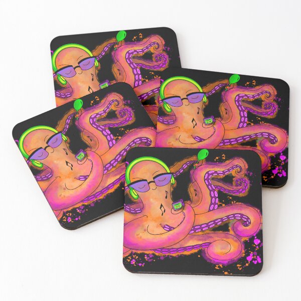 Item preview, Octopus Jamming to Music designed and sold by Heather McDonough.