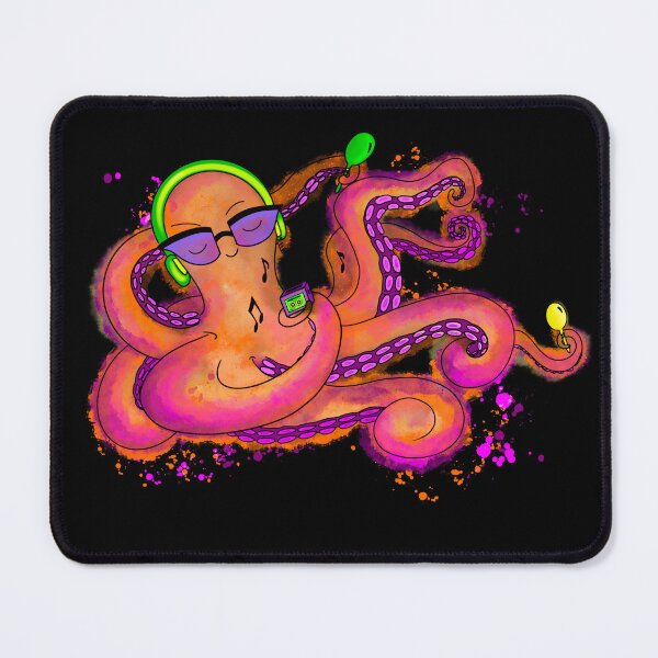 Item preview, Octopus Jamming to Music designed and sold by Heather McDonough.