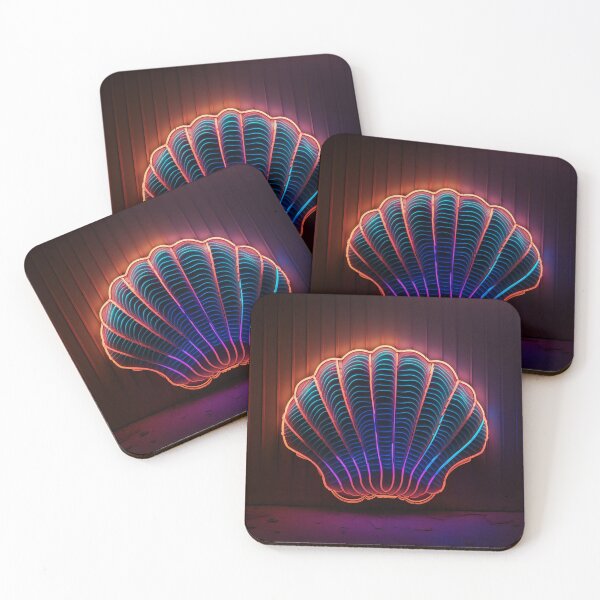 Item preview, Glowing Seashell designed and sold by Graphoteka.