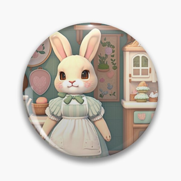 Aperçu de l'œuvre Maman lapin de Pâques dans la cuisine créée et vendue par Ravenclouds.