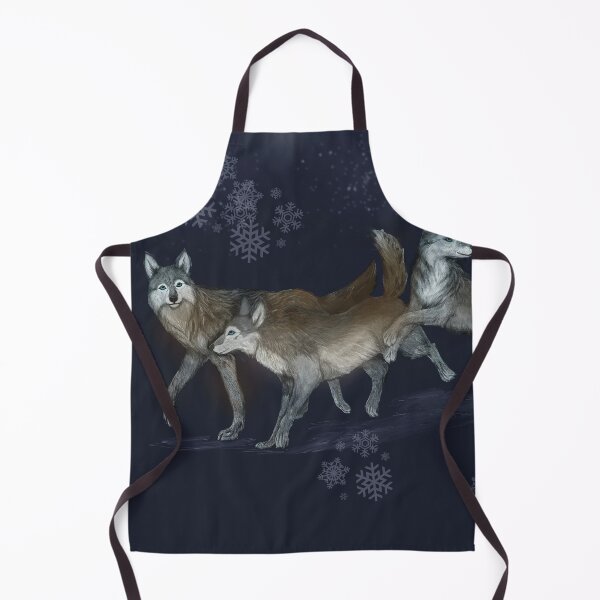 Item preview, Dancing wolves-blue designed and sold by MaouLouv.
