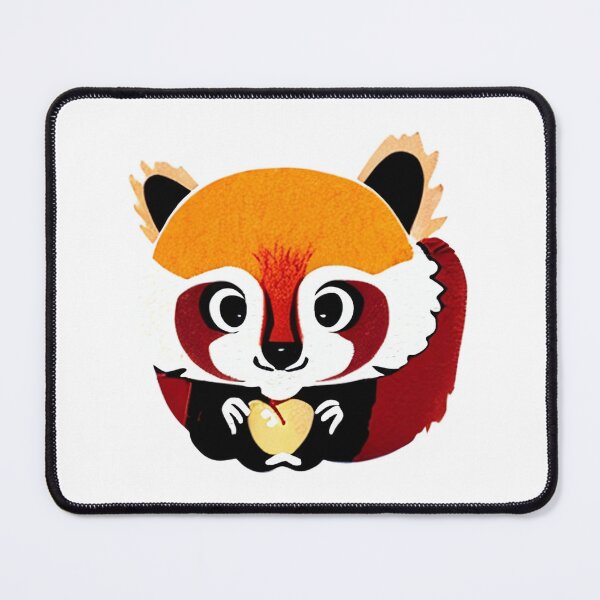 Item preview, Kawaii Red Panda Holding an Apple Sticker for Nature Enthusiasts designed and sold by Joe Kim.