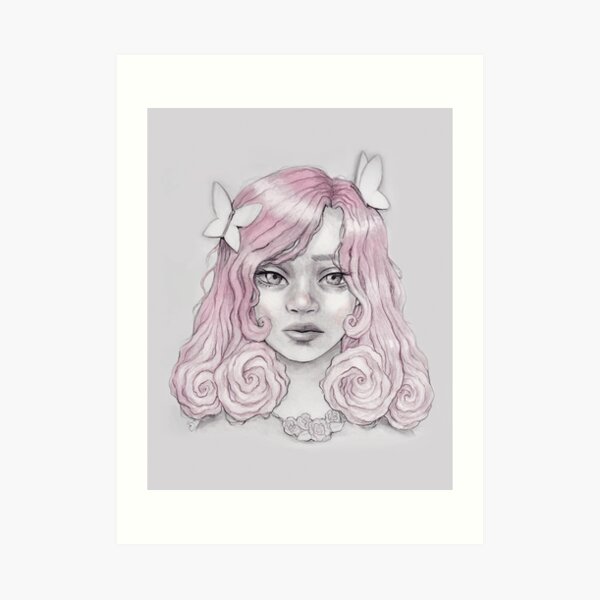 Rose Girl Art Print