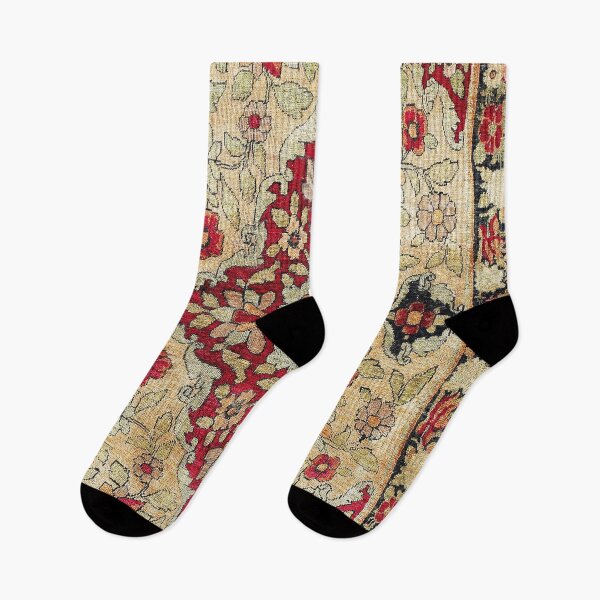 Item preview, Kerman South Persian Silk Poshti Carpet Print designed and sold by Vicky Brago-Mitchell®.