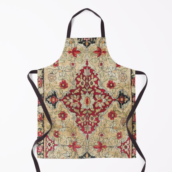 Item preview, Kerman South Persian Silk Poshti Carpet Print designed and sold by Vicky Brago-Mitchell®.