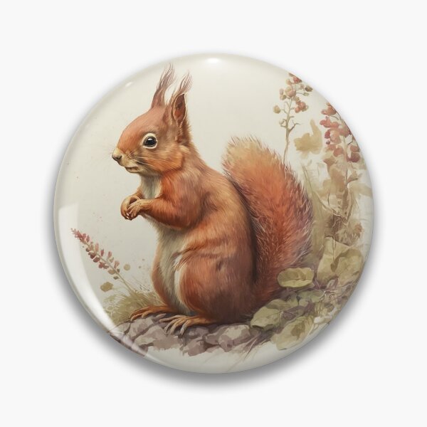 Item preview, Cottagecore Style Curious Red Squirrel designed and sold by TheLovelyWild.