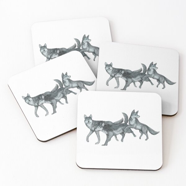 Item preview, Dancing wolves transparent designed and sold by MaouLouv.