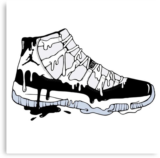 "Jordan 11 Art" Canvas Prints by G20Alexander | Redbubble