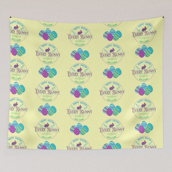 Item preview, Happy Easter Bunny and Eggs designed and sold by Bright76.
