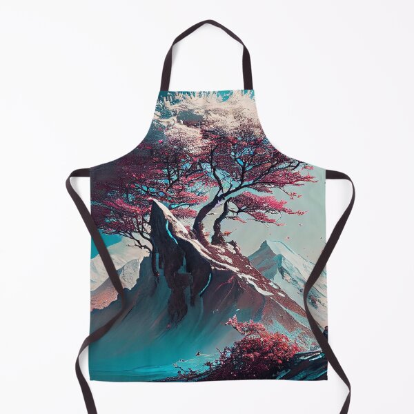 Item preview, Beautiful pink tree on a mountain nature designed and sold by theseriousone.