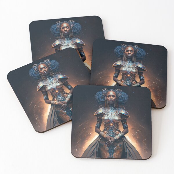 Aperçu de l'œuvre Let yourself be carried away by the imagination with our collection of Afrofuturistic designs créée et vendue par BeerBot.