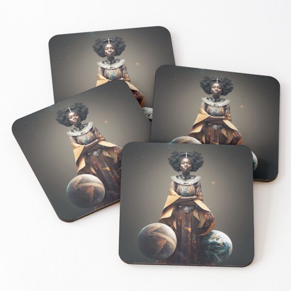 Aperçu de l'œuvre Let yourself be carried away by the imagination with our collection of Afrofuturistic designs créée et vendue par BeerBot.