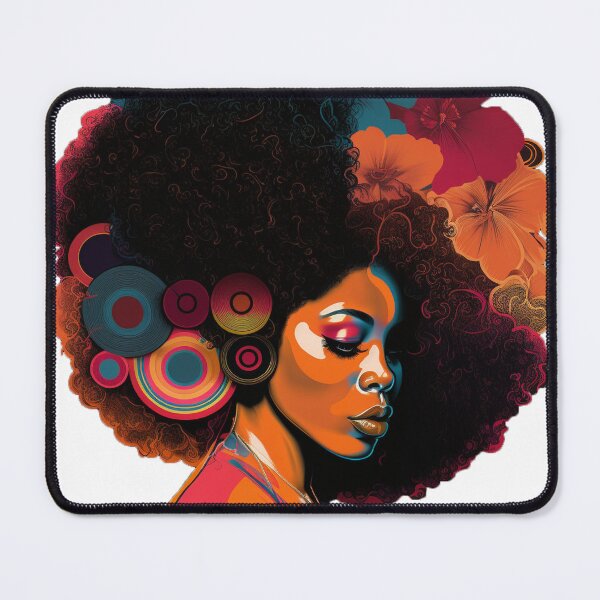 Item preview, Black Power Woman From 70's designed and sold by MerinoArt.