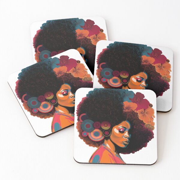 Item preview, Black Power Woman From 70's designed and sold by MerinoArt.
