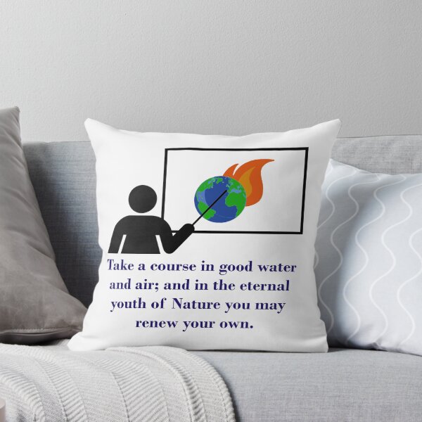 Aperçu de l'œuvre Take A Course In Good Water - Climate Change Quote  créée et vendue par CrankyOldDude.