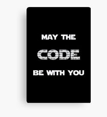 May The Code Be With You Canvas Print