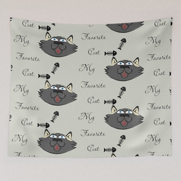 Item preview, Digital Art Hand-drawn. Fun Cat' Story. My Favorite Cat designed and sold by DigiPicStock.