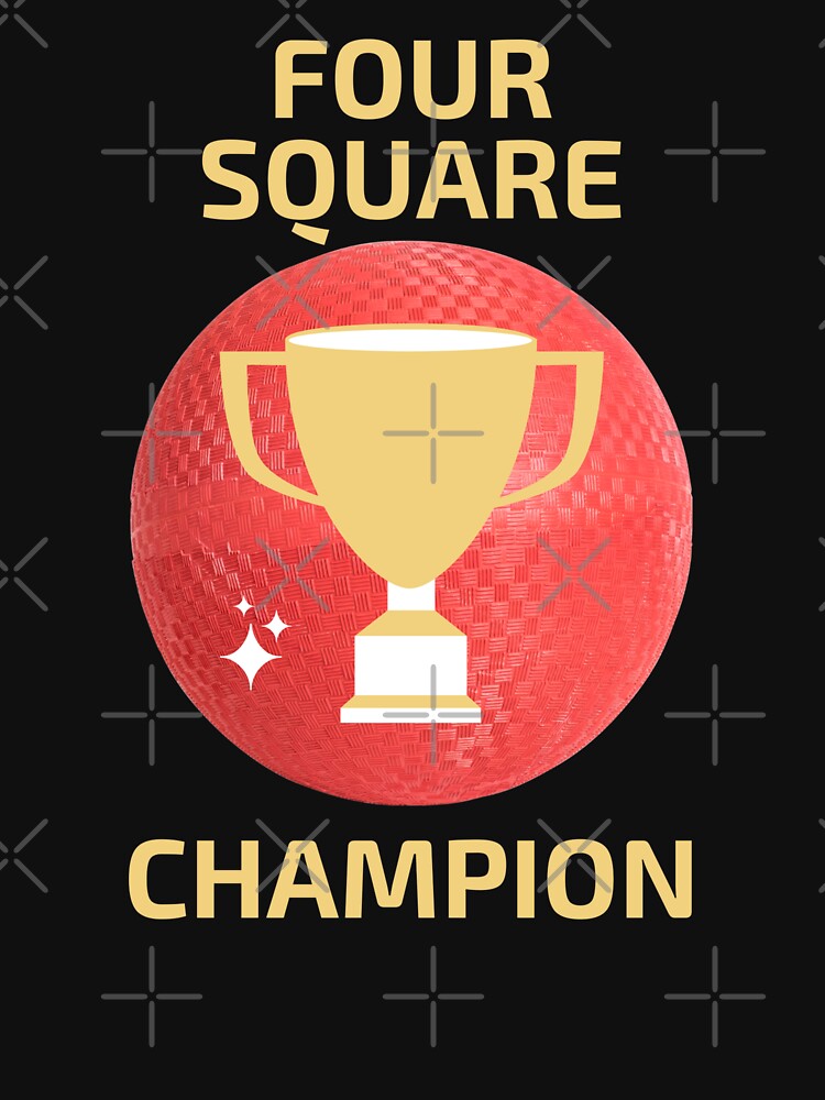  Four Square Champion TShirt for 4 Square Players : Clothing,  Shoes & Jewelry