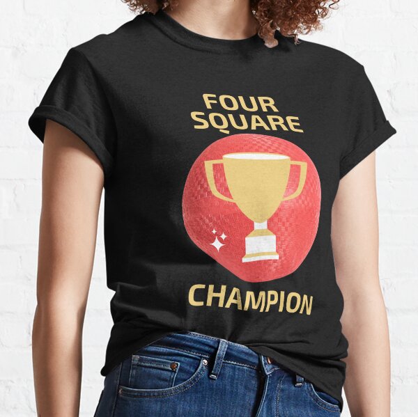  Four Square Champion TShirt for 4 Square Players : Clothing,  Shoes & Jewelry