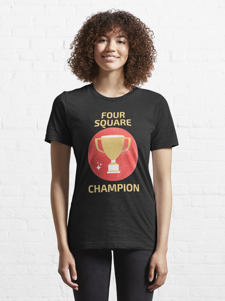  Four Square Champion TShirt for 4 Square Players : Clothing,  Shoes & Jewelry