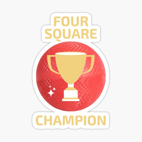 Four Square Champion TShirt for 4 Square Players