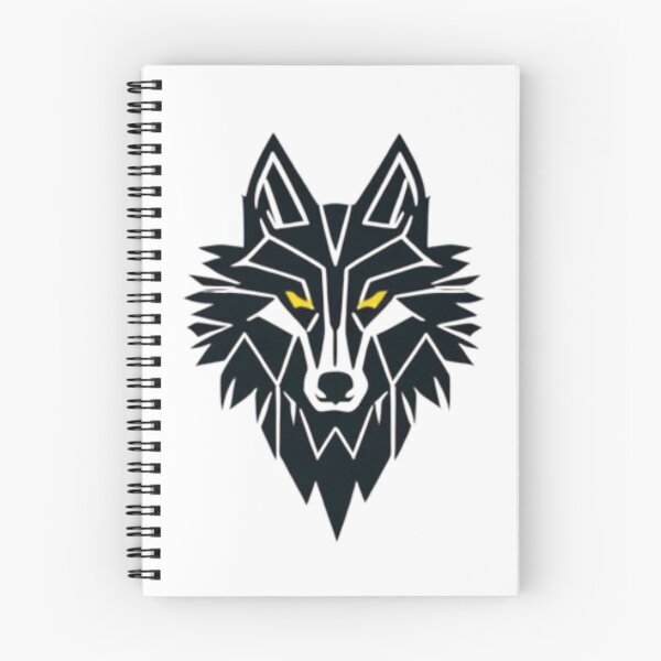 Item preview, minimalist bw wolf designed and sold by BeBetterDaily.