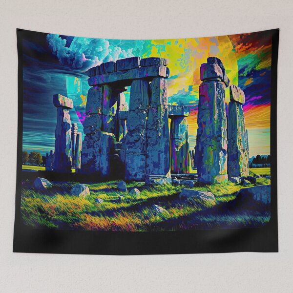 Item preview, Salisbury Plain - Stonehenge v2 (no text) designed and sold by ai-datamancer.