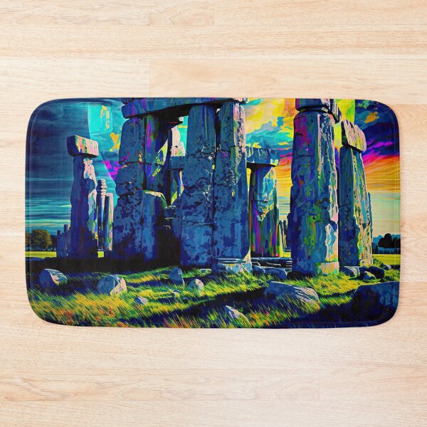 Item preview, Salisbury Plain - Stonehenge v2 (no text) designed and sold by ai-datamancer.