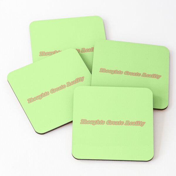 Item preview, Thoughts Create Reality Bright Green designed and sold by WindwheelAster.