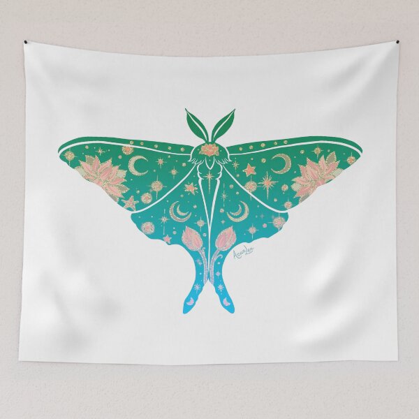 Item preview, Moon Lotus Green gradient gold designed and sold by AcuaLea.