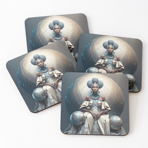 Aperçu de l'œuvre Let yourself be carried away by the imagination with our collection of Afrofuturistic designs créée et vendue par BeerBot.