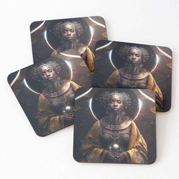 Aperçu de l'œuvre Let yourself be carried away by the imagination with our collection of Afrofuturistic designs créée et vendue par BeerBot.