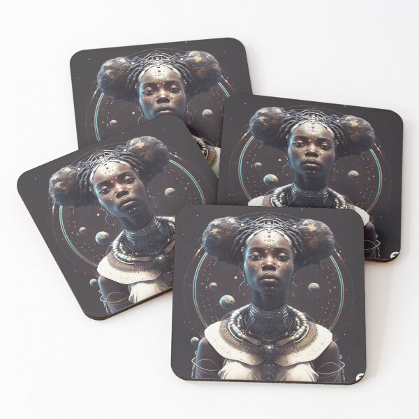 Aperçu de l'œuvre Let yourself be carried away by the imagination with our collection of Afrofuturistic designs créée et vendue par BeerBot.