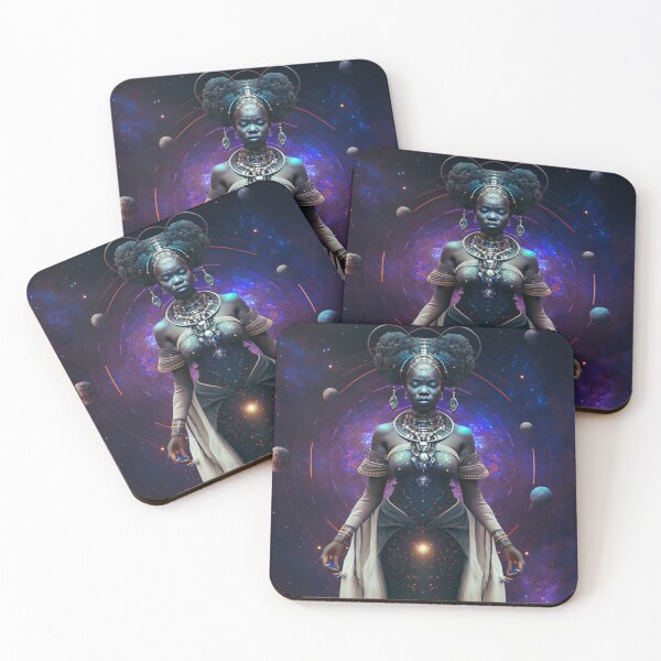 Aperçu de l'œuvre Let yourself be carried away by the imagination with our collection of Afrofuturistic designs créée et vendue par BeerBot.
