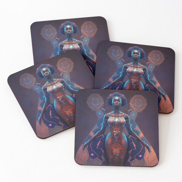 Aperçu de l'œuvre Let yourself be carried away by the imagination with our collection of Afrofuturistic designs créée et vendue par BeerBot.
