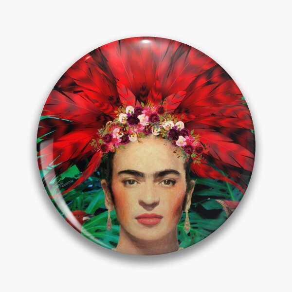 Item preview, Frida Kahlo Red Feathers designed and sold by Muycote.