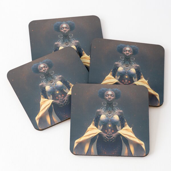 Aperçu de l'œuvre Let yourself be carried away by the imagination with our collection of Afrofuturistic designs créée et vendue par BeerBot.