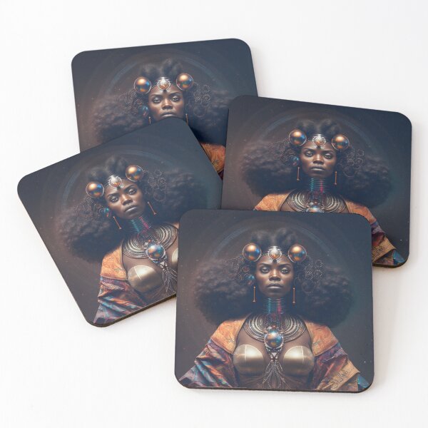 Aperçu de l'œuvre Let yourself be carried away by the imagination with our collection of Afrofuturistic designs créée et vendue par BeerBot.