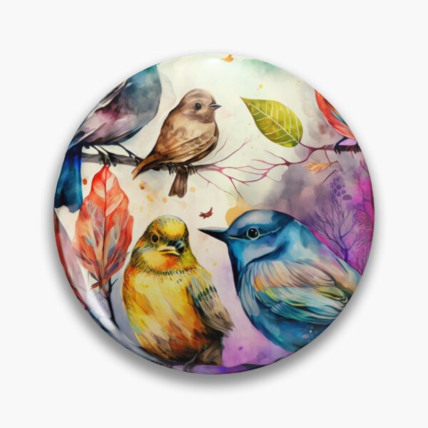 Item preview, everybirdy golder birds pattern designed and sold by printiesart.