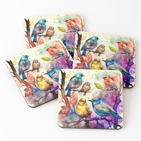 Item preview, everybirdy golder birds pattern designed and sold by printiesart.