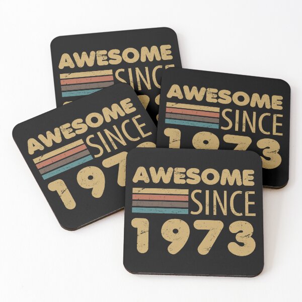 Item preview, Awesome Since 1973 50th Birthday designed and sold by thepixelgarden.