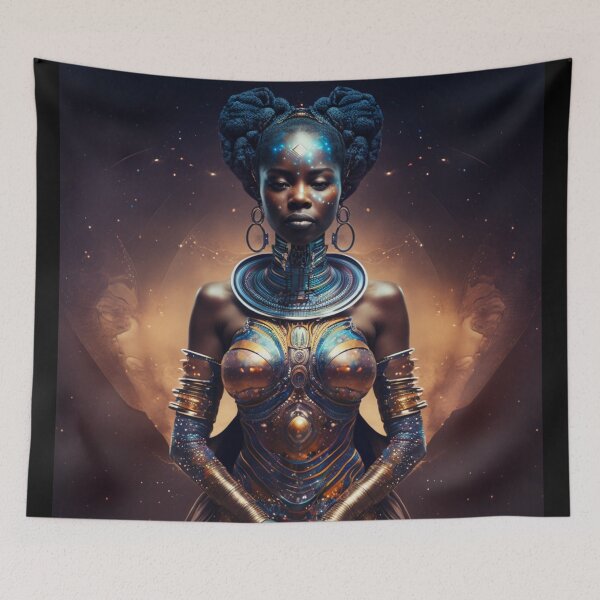 Aperçu de l'œuvre Let yourself be carried away by the imagination with our collection of Afrofuturistic designs créée et vendue par BeerBot.